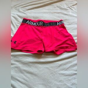 Under Armour Women's Bright Pink Athletic Shorts